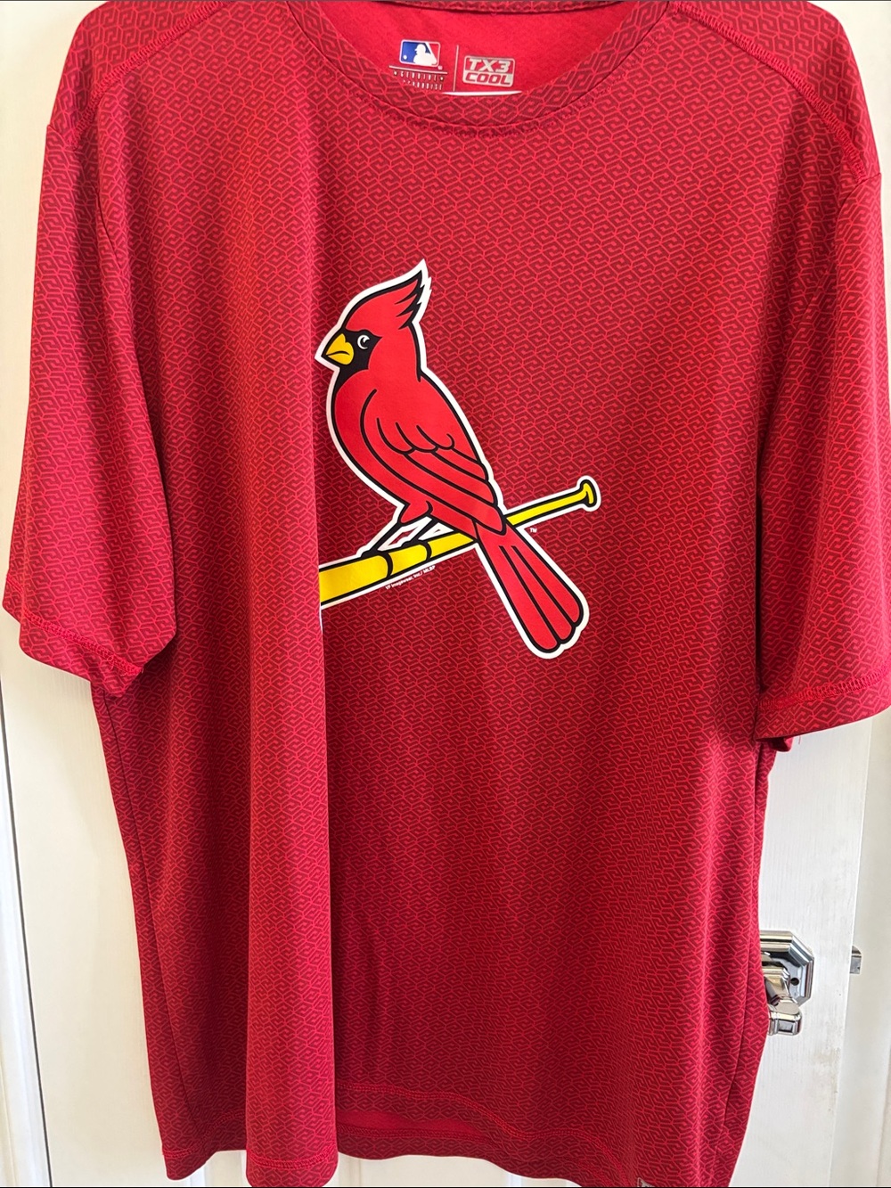 MLB St. Louis Cardinals Red Short Sleeve Tee with Cardinal Logo